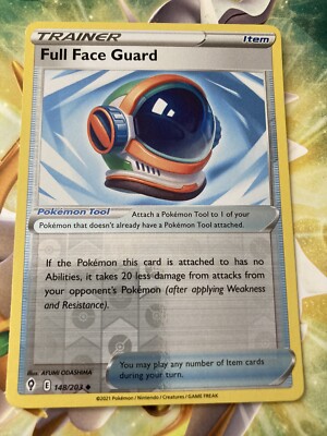 Pokémon TCG Full Face Guard Evolving Skies 148/203 Reverse Holo Uncommon-NM