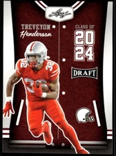 2023 Leaf Draft  81 Treveyon Henderson  Class of 2024 Rc