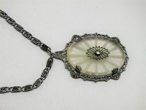 Vintage Victorian Camphor Glass Necklace | eBay
