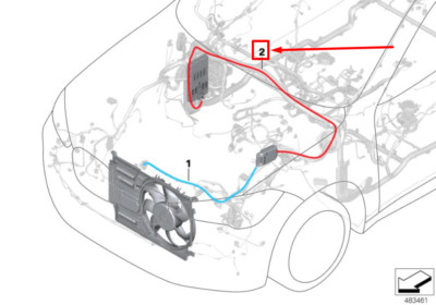 BMW X2 F39 Batteriepluskabel 9824683 61129824683 NEU ORIGINAL