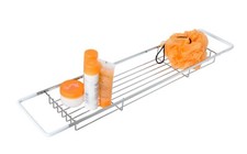 Croydex Rust Free Bath Rack Chrome Bathroom Storage Rack Basket Organiser