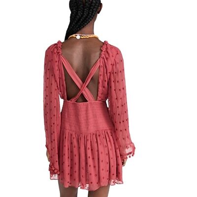 free people della sole mini dress Free People Women's Della Sole Mini Dress, Red Clover, X-Small : Buy Online at Best Price in KSA