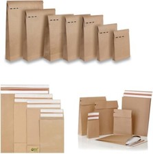Paper Bags Mailing Brown Eco-Friendly Kraft Postal Shipping Self Seal Envelope