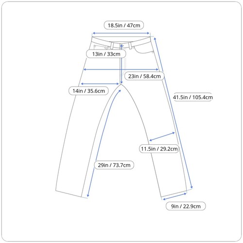 Signature by Levis Herrenjeans Größe 40X30 dunkelblau gerade entspannte Passform Denim - Bild 9 von 9