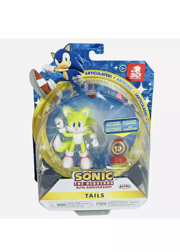 Sonic The Hedgehog NEON TAILS Super Ring 30th Anniversary Jakks 4