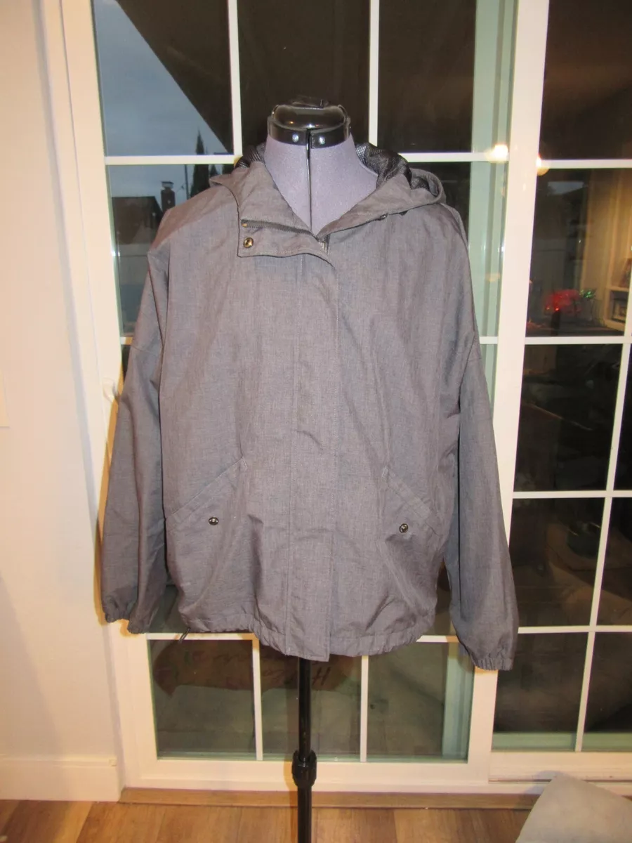 CUTE Gray Sweaty Betty Cargo Windbreaker Rain Jacket Size M eBay