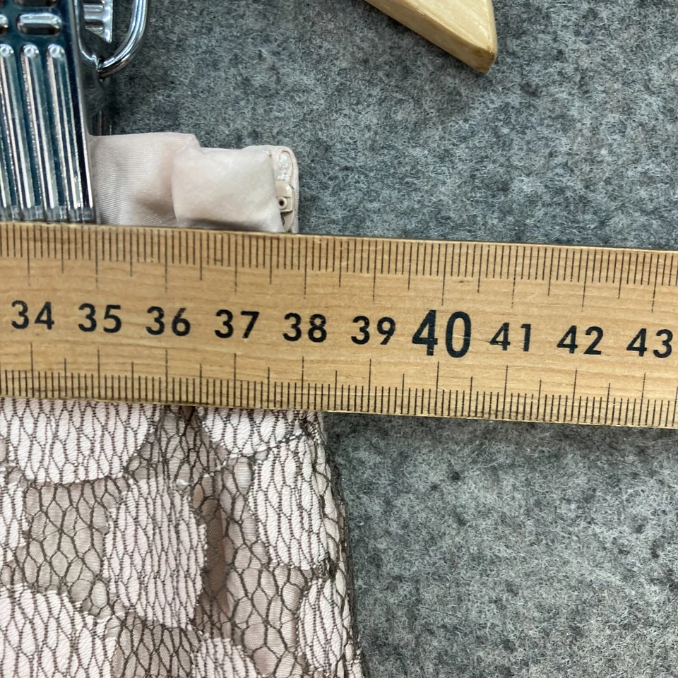 Falda Jigsaw Mujer 10 Negro Rosa Malla Encaje Línea A Cremallera Acampanada Plisada 3103 Foto 4 de 4