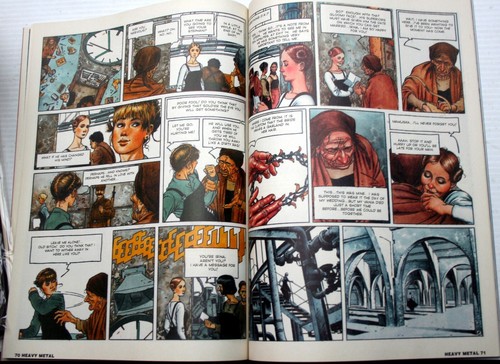 CHOICE vntg HEAVY METAL ILLUSTRATED FANTASY MAGAZINE 18+ graphic novel galleries - Foto 28 di 59