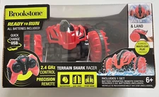 Brookstone Terrain Shark Racer performance R/C Vehicle ages 6+ Waterproof