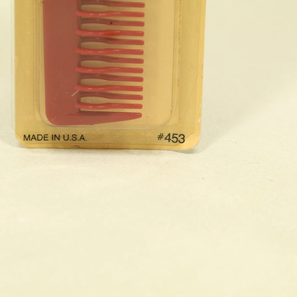 De colección Goody Comb #453 Rojo 1982 Nuevo de Lote Antiguo Desenredante y Estilo Irrompible EE. UU. Foto 4 de 4