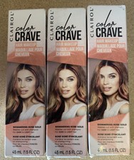 3 Clairol Color Crave Hair Makeup SHIMMERING ROSE GOLD 1.5 fl oz Wash Out