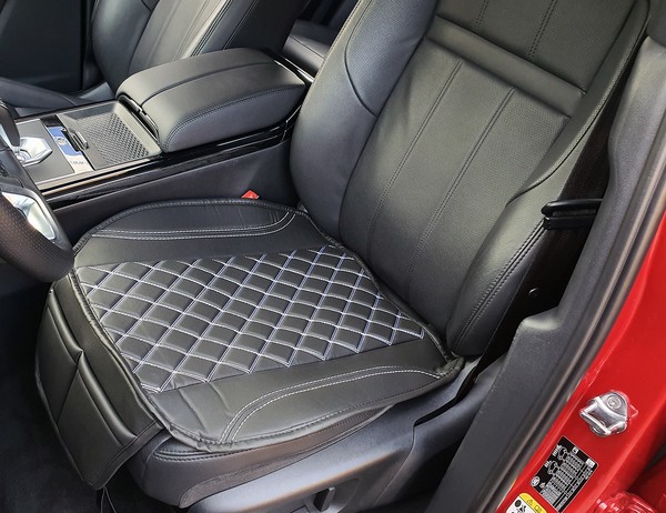 Sitzauflage Schwarz Kunstleder Passend FüR Mazda 3 BK OT408-image