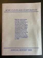 Vintage Annual Report Former Acme-Cleveland Corporation 1983  24pgs