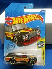 Hot Wheels Datsun Bluebird Wagon {510} HW Speed Graphics #8/10 Black 1:64 Scale