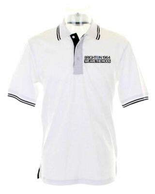 BRIGHTON 1964 WE ARE THE MODS TIPPED POLO T-SHIRT - The Who Jam Mod