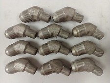 PARKER 2503-08-04 1/2" JIC TO 1/4" NPT STEEL 45° ELBOW FITTINGS (LOT OF 11)