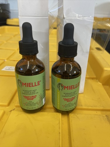 MIELLE Organics Rosemary Mint Scalp & Hair Strengthening Oil w/ Biotin ...
