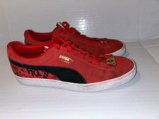 Women's Puma Red Suede DC Comics Harley Quinn Sneakers 389426-01 size 10.5-11