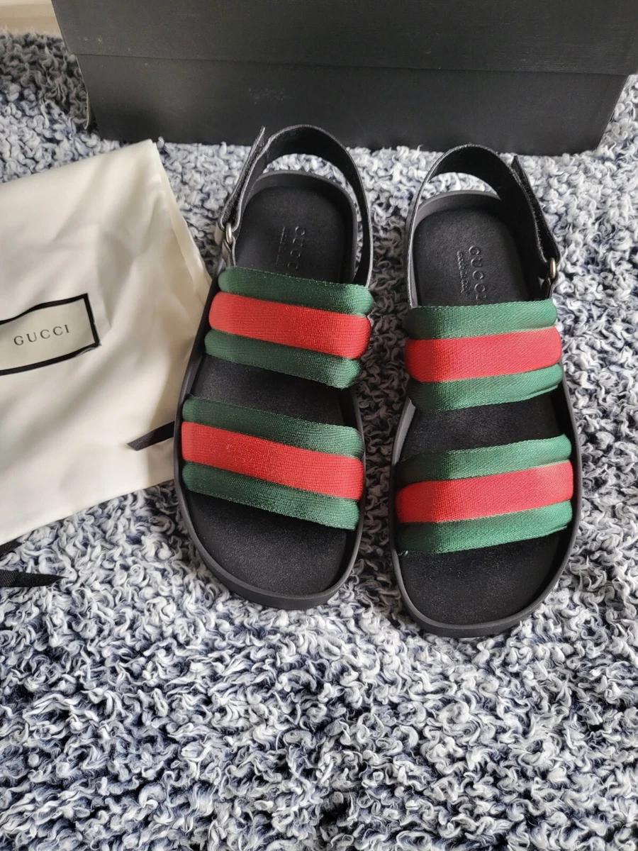 New Gucci Men’s Sandals Sz US 10