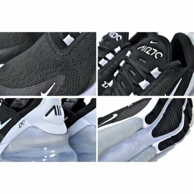 Nike Air Max 270 Black White Silver Ice AH6789 013 Women's US 7
