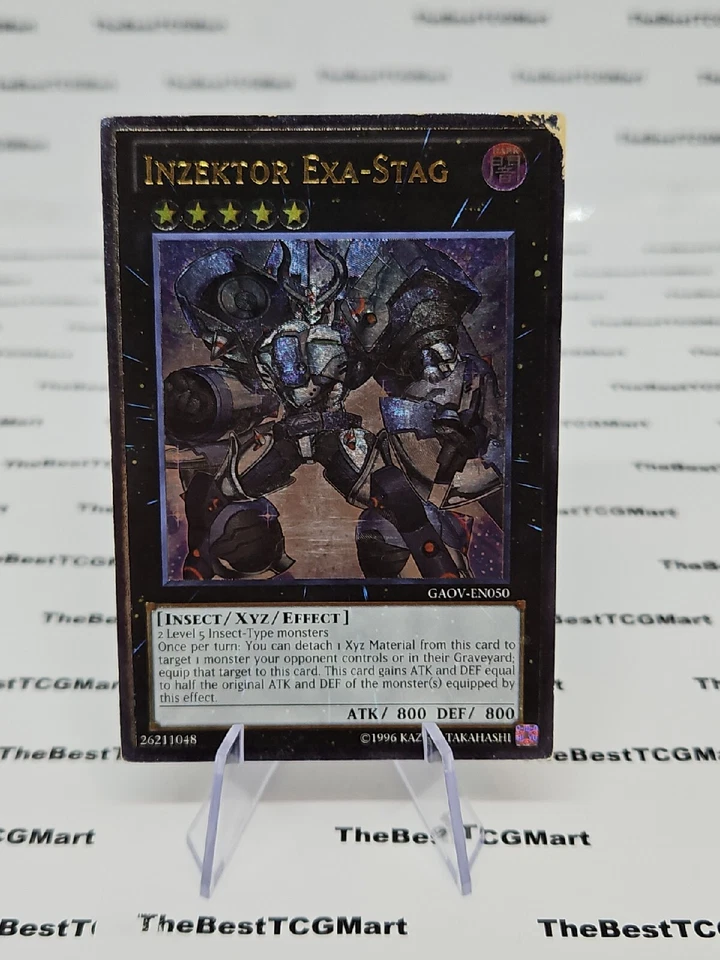 Inzektor Exa-Stag - GAOV-EN050 - Ultimate Rare - Unlimited Edition x1 - MP - Image 2 of 3