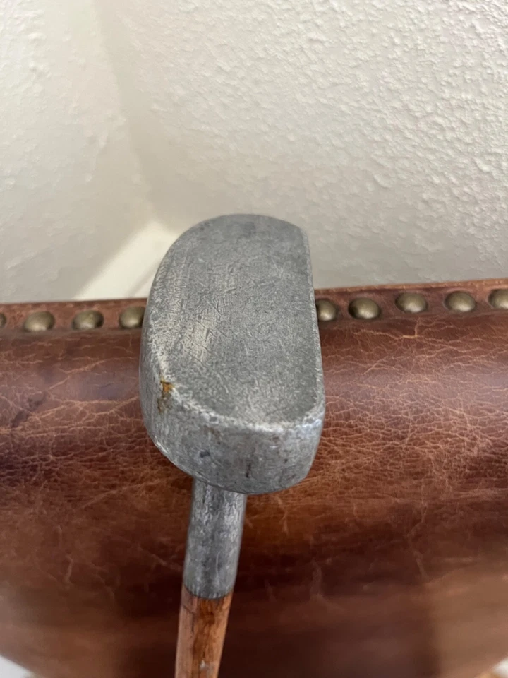 RH Hickory Shaft Schenectady MacGregor Putter Circa Early 1900s Hickory Shaft - Image 3 of 4