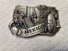 Limited Edition 1981 Mexico Commemortive Belt Buckle No. 816 of 5000