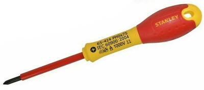 PH0 75mm VDE Kreuzschlitz SCHRAUBENDREHER isoliert Kreuzkopf | STANLEY PH0x75mm