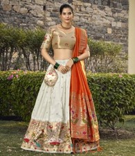 New Indian Reception Wear Jacquard Silk Lehenga Choli With Designer Dupatta