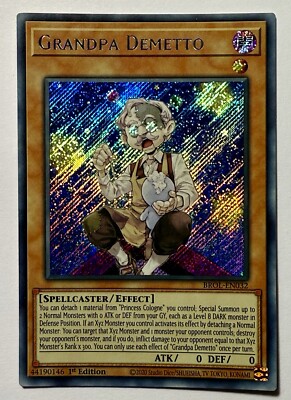 GRANDPA DEMETTO BROL-EN032 1ST ED YUGIOH BROTHERS OF LEGEND (SECRET NM)