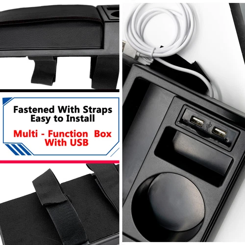 Armrest Interface Accessories For Interior Modification Cover Support USB New AU - Picture 11 of 13