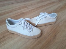 Sneaker Schuhe Schnürschuh Bast Clean Sommer Urlaub weiß Deichmann Graceland