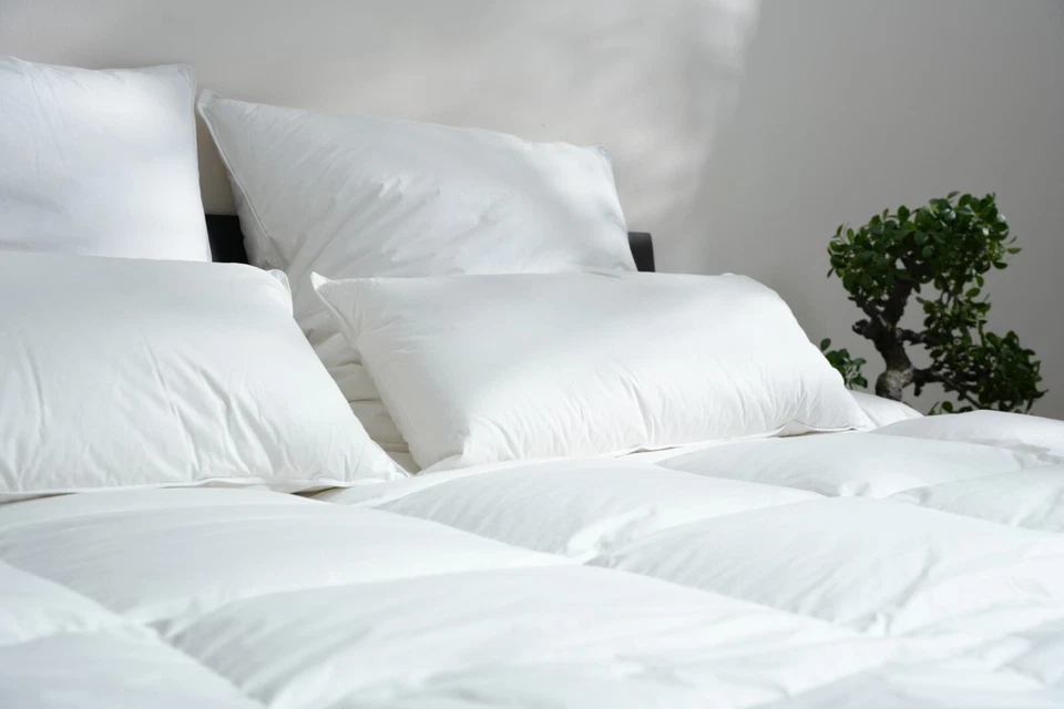 100% Gänsedaunen Bettdecke 155x220cm 1200g Luxus Qualität Downpass zertifiziert - Bild 3 von 4