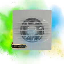100mm Einbau Badlüfter mit Fliegengitter IPX4 2650 Ventilator Bad Küche WC Wand