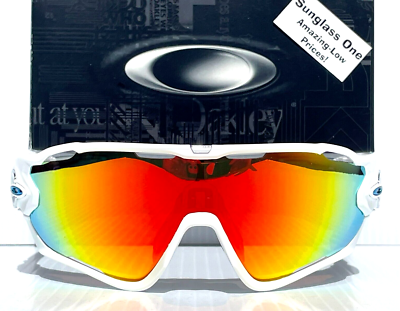 NEW Oakley JAWBREAKER White w POLARIZED Galaxy Ruby Mirror Lens
