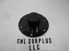 *RV RECESSED MOUNT PEDASTAL TABLE LEG BASE BLACK METAL 6" ROUND 2 1/4" FREE SHIP