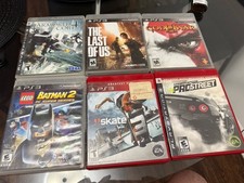 Lot Of 6 PS3 Games All Cib Armored Core 4, Gow 3 The Last Of Us Skate 3 Etc