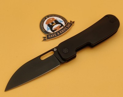 QSP Knife Messer Variant PE Linerlock 14C28N Stahl Titan Black Folder