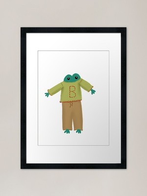 Bennet der Frosch gerahmter Kunstdruck gerahmt Wandbild Poster Leinwanddruck Bild
