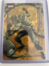 2026 TOPPS CHROME MARVEL COMICS SAPPHIRE GOLD /50 #147 SCORPION