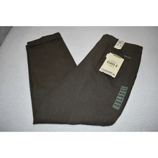 VTG Dockers Pants Mens Size 42 x 32 Class A Khakis Pleated Brown Herringbone NEW