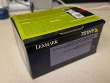 Genuine Lexmark 701Y Yellow 70C10Y0 Return Program Toner Cartridge F. Shipping