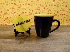 RFSJ 2-Tone Coffee Mug Royal Blue & Yellow 4.5" Tall