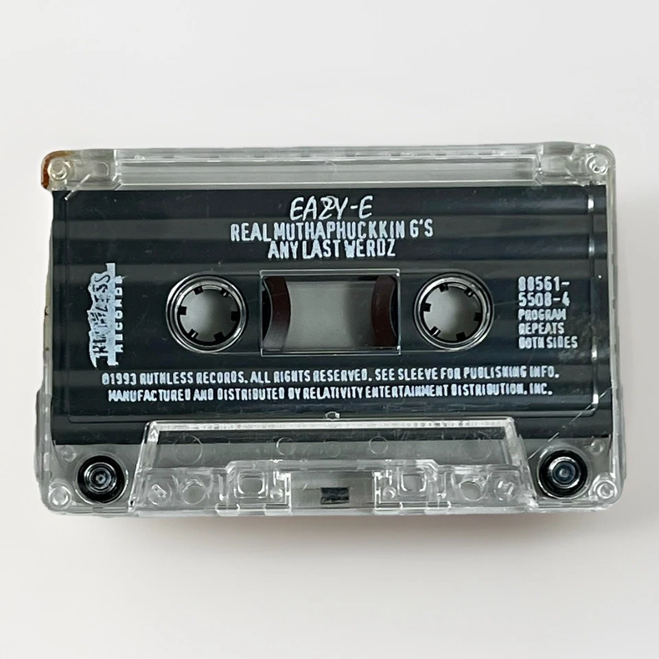 Eazy-E: Real Muthaphuckkin G's (Cassette Tape Single Ruthless) *Rare* *G+ - Image 3 of 4