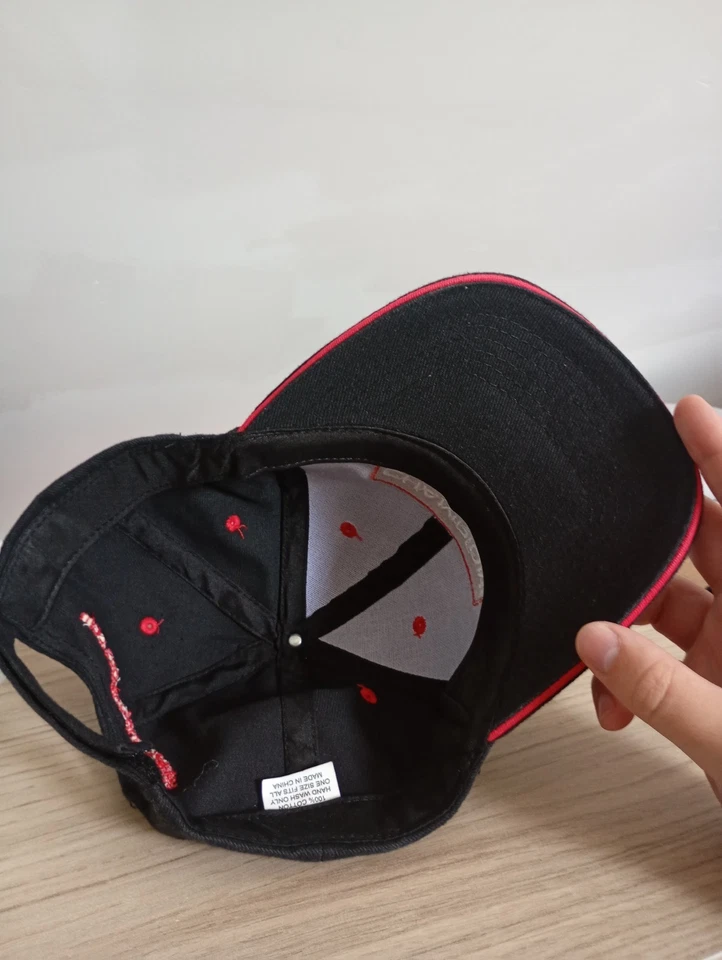 Champion casquette de baseball homme coton serge réglable noir rouge - Photo 4/4