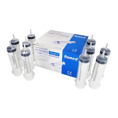 ROMED MEDICAL Romed Wund- und Blasenspritze 200 ml, 3-teilig, Luer-Ansatz