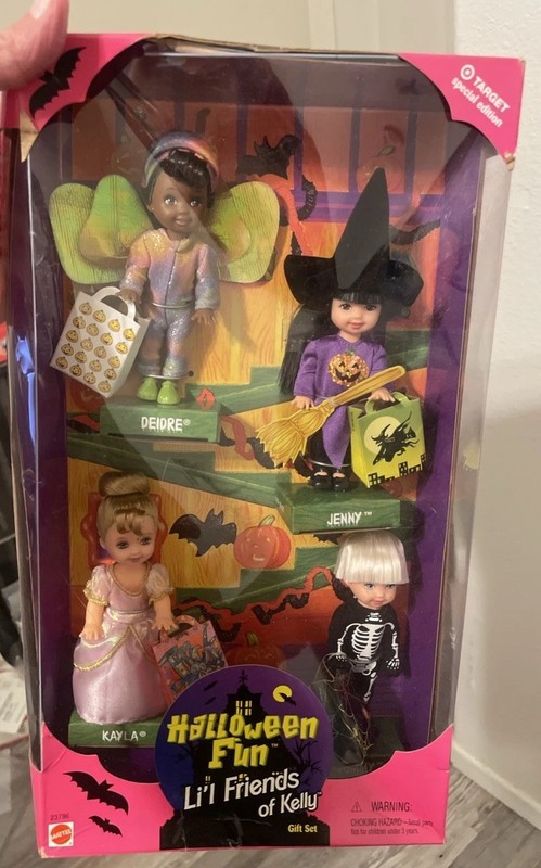 Halloween Friends of Kelly Dolls 1998 Target Deidre Jenny Kayla Tommy Barbie NM