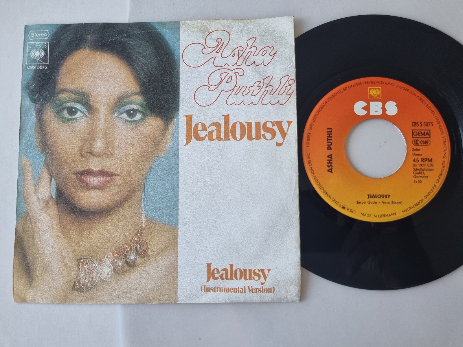 Asha Puthli - Jealousy 7'' Vinyl Germany