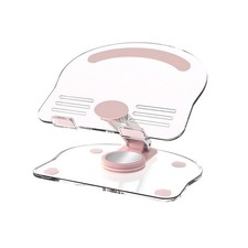 Acrylic Tablet Stand Desktop Foldable Holder 360  Rotation Base Clear Bracket nq