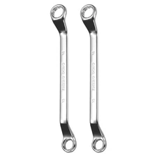 2pcs 75 Degree Offset Box End Wrench 13mm x 16mm Metric 12 Point Double End